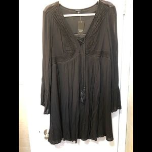 Over sized romantic black dress